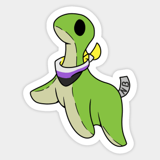 Non-Binary pride Nessie Sticker